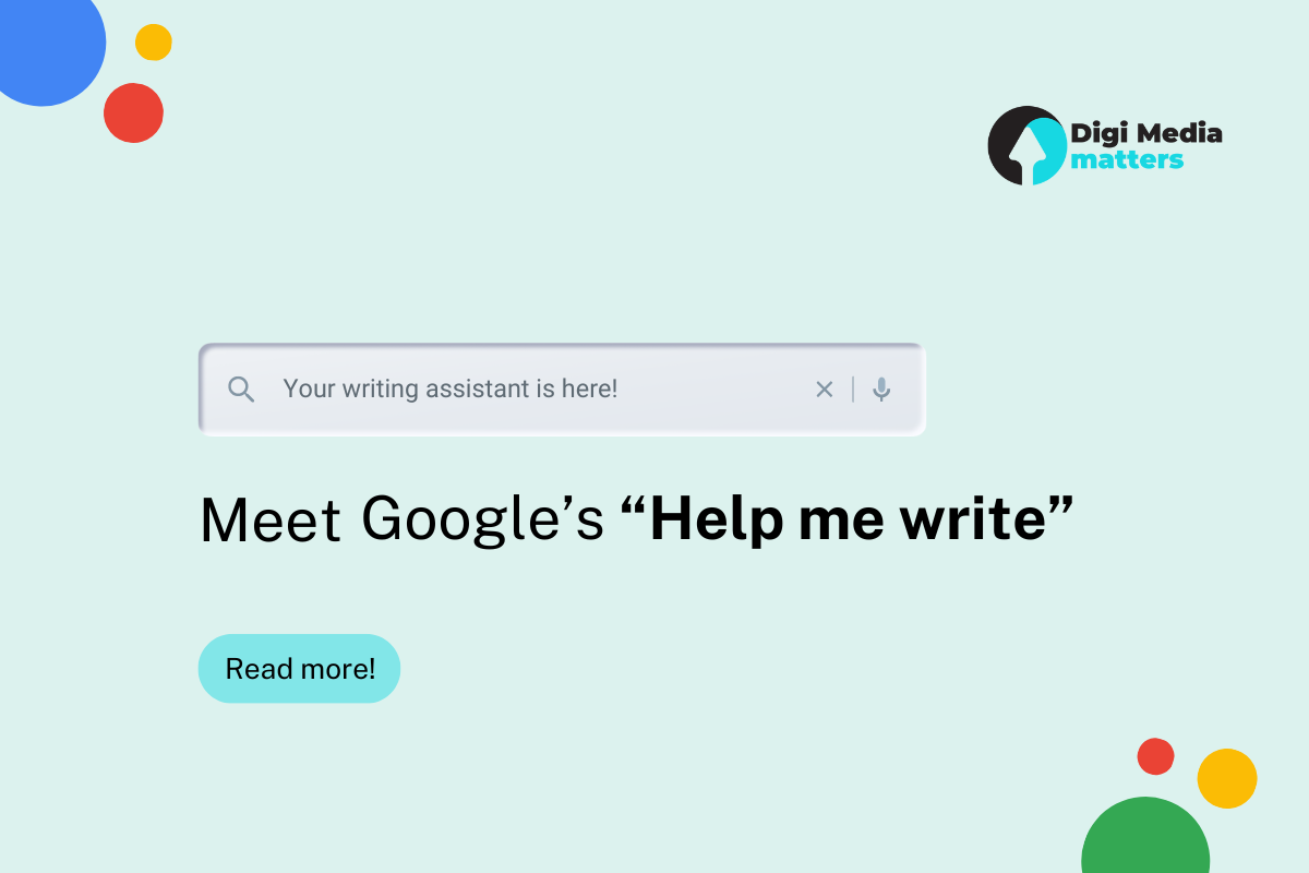 Google’s new AI assistant “help me write”